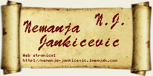 Nemanja Jankićević vizit kartica